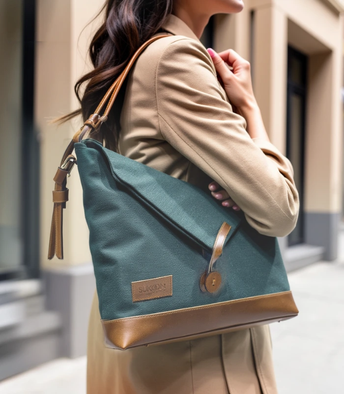 Forest Olive Shoulder Bag (9)