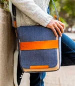 The Denim Voyager Messenger Bag - Image 2