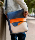 The Denim Voyager Messenger Bag - Image 3