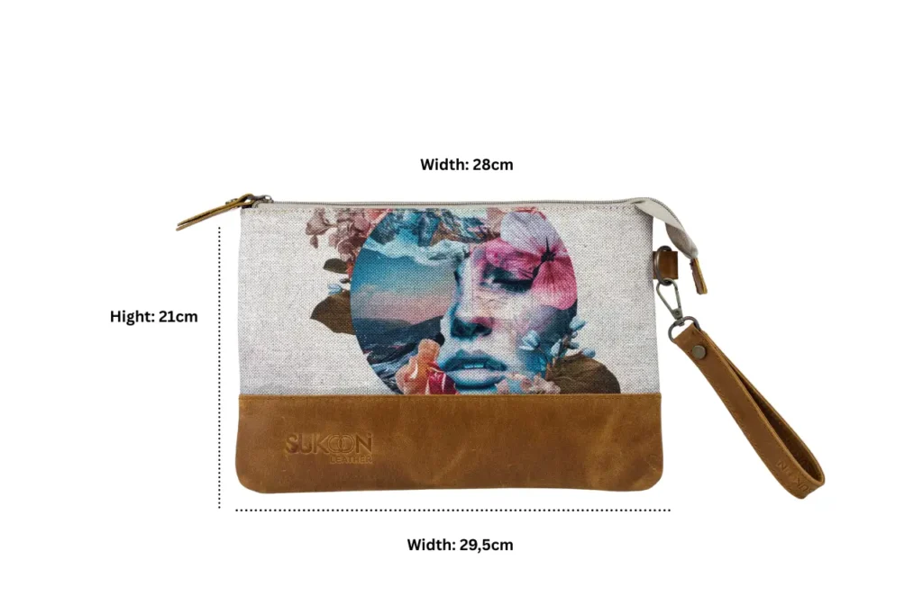 Gogos Clutch Dimintions Sukoon Leather