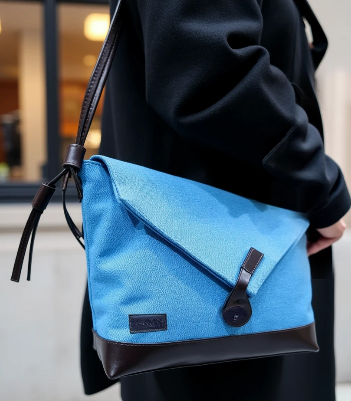 Skyline Blue Shoulder Bag (3)