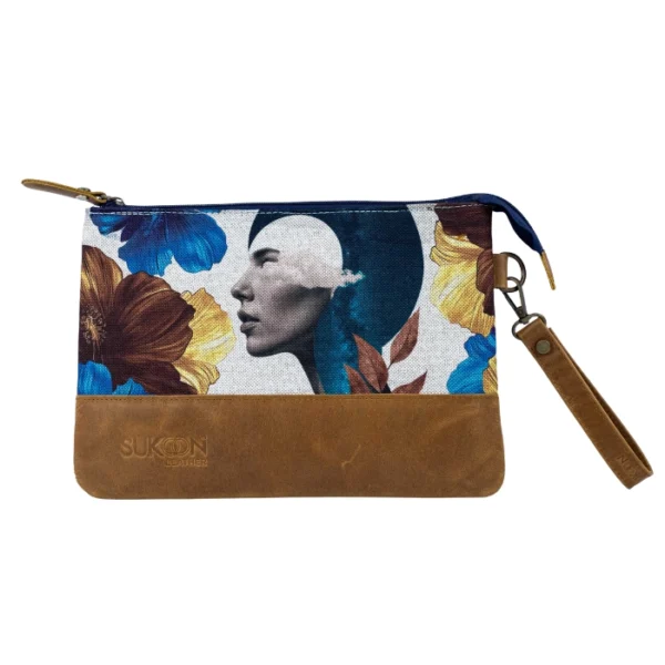 Talas Clutch Front Sukoon Leather