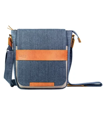 The Denim Voyager Messenger Bag