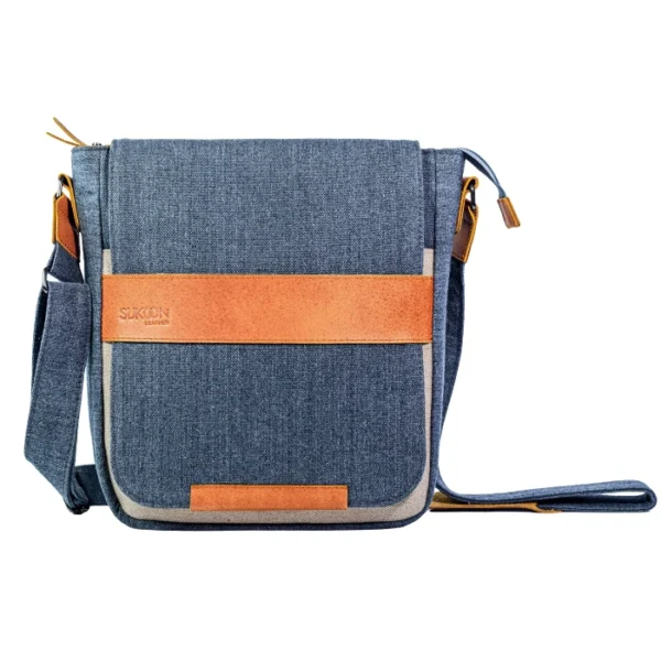 The Denim Voyager Messenger Bag