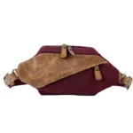 Crimson Nomad leather crossbody bag by Sukoon