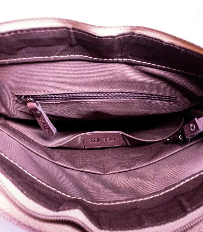 plBeige & Brown Messenger Sukoon Leather (11)